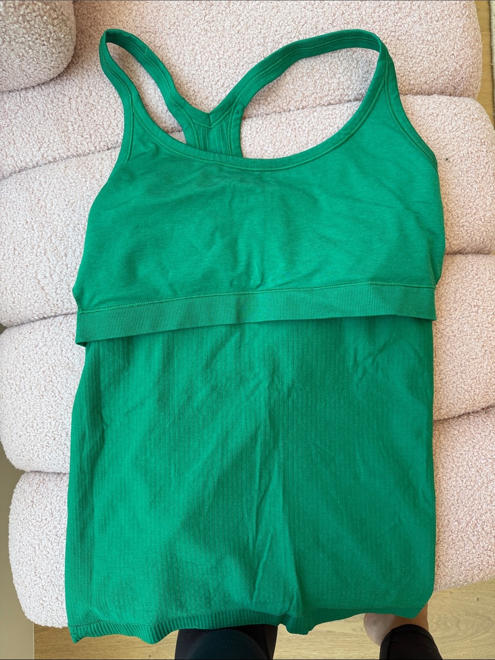Lulemon Green Ribbed Racerback Tank Top - Picture 5 of 6
